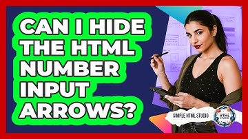 Can I Hide The HTML Number Input Arrows?