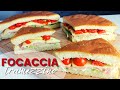 FOCACCIA TRAMEZZINO | Facilissima, senza impasto | Sofficissima!