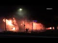 Massive Fire Engulfs Former Restaurant in Lakewood