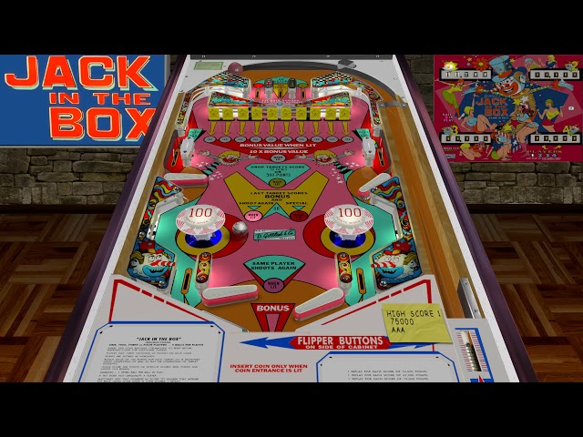 Flipper Gottlieb Jack in the Box - Normandie Jeux Animation