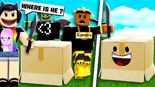 I Wore a ROBLOX BOX To Disguise Myself.. and NOBODY Found Me!