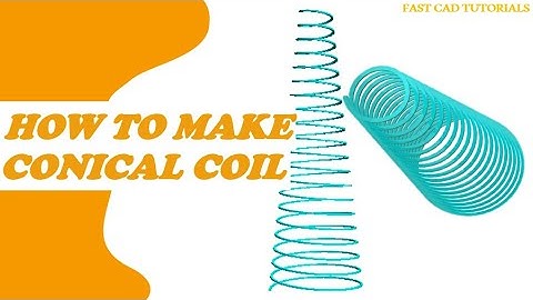 How to make conical coils in solidworks || CAD Tutorials for Beginners