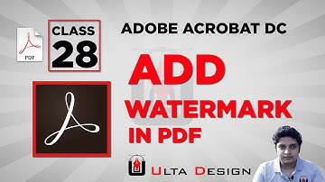 Add header & Footer in PDF - Adobe Acrobat Pro - Class 28 - Ulta Design