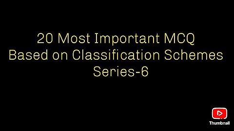 20 Most Important MCQ Based on Classification Schemes ll library science mcq