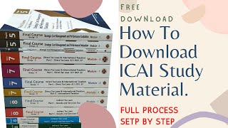 How To Download ICAI Study Material in PDF ll FREE Soft Copy of CA Books #ICAI #RohitKrishnaRK #CA screenshot 2