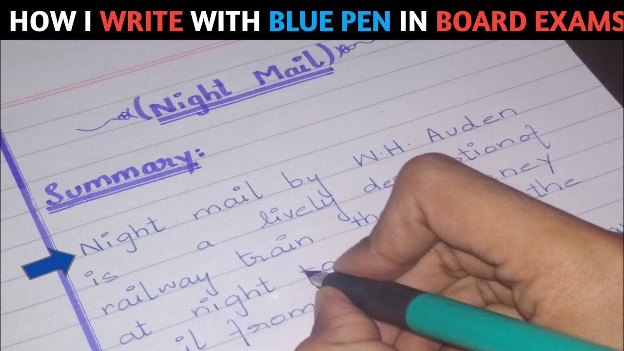 How I Write with Pen in Board Exam  Handwriting with Pen  Impress checker  by good writing
