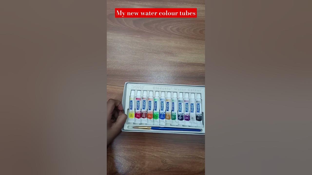 My new water colour tube unboxing ️ ️ watercolor colors YouTube