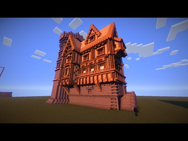 Minecraft Como Fazer uma Casa Medieval Parte 1 