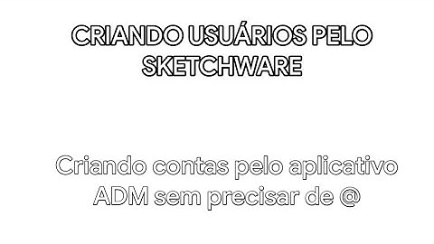 Como criar usuários pelo aplicativo ADM sem precisar de @ | Sketchware pro