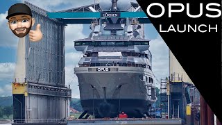 4K | Yacht NORD  Project OPUS Launch  new Mega Yacht Project of Lürssen shipyard