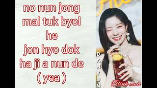 Twice Alcohol free easy lyrics ( Romanized lyrics )
