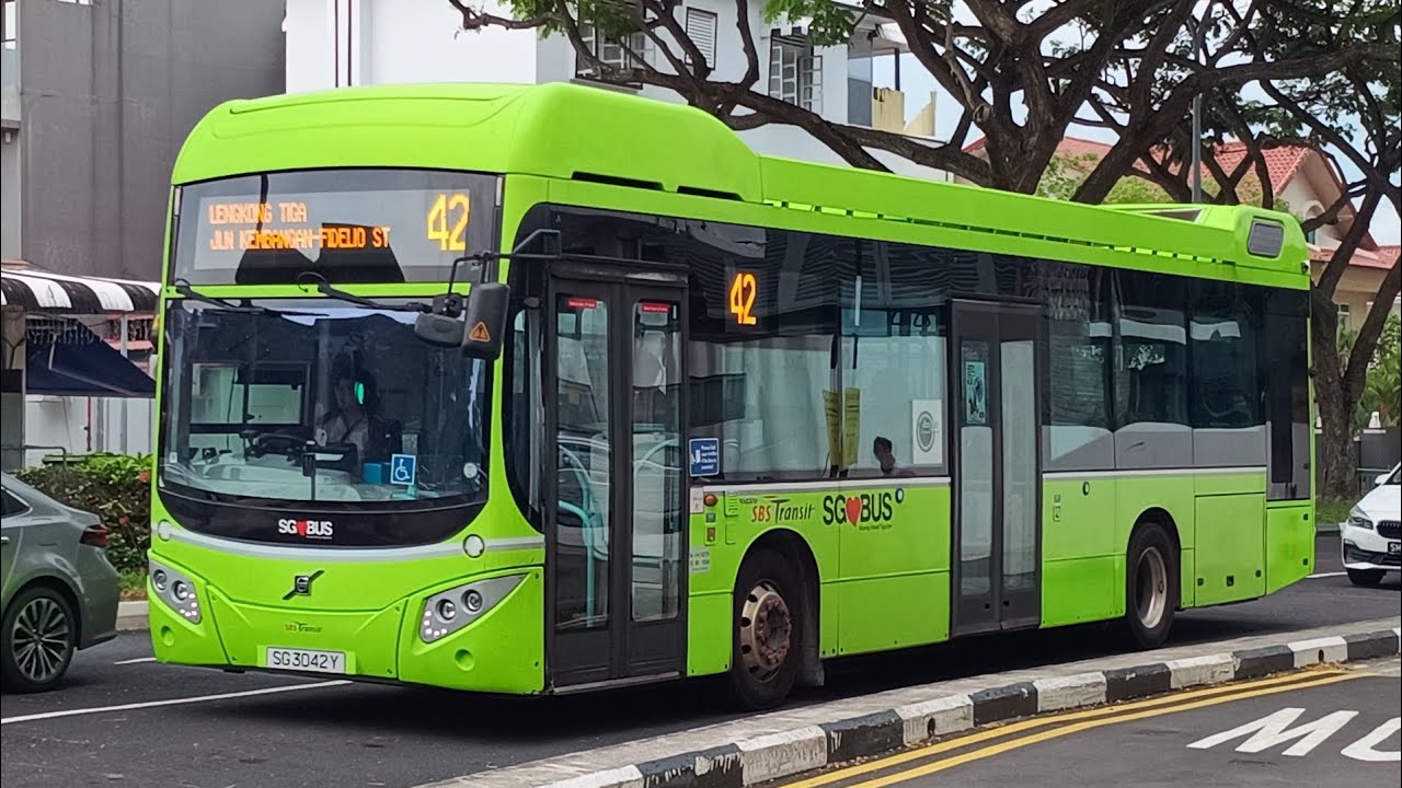 [短い車外風景] SG3042Y 42 - Volvo B5LH MCV Evora 車体 2018年式 (Another Rigged Cameo Deployment by enthusiast)