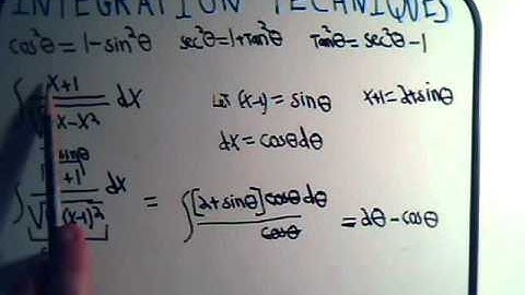 Trig. Substitution For Quadratic Expressions: Example 2