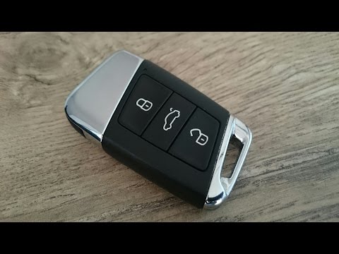 VW Passat B8 key fob battery replacement change Fernbedienung