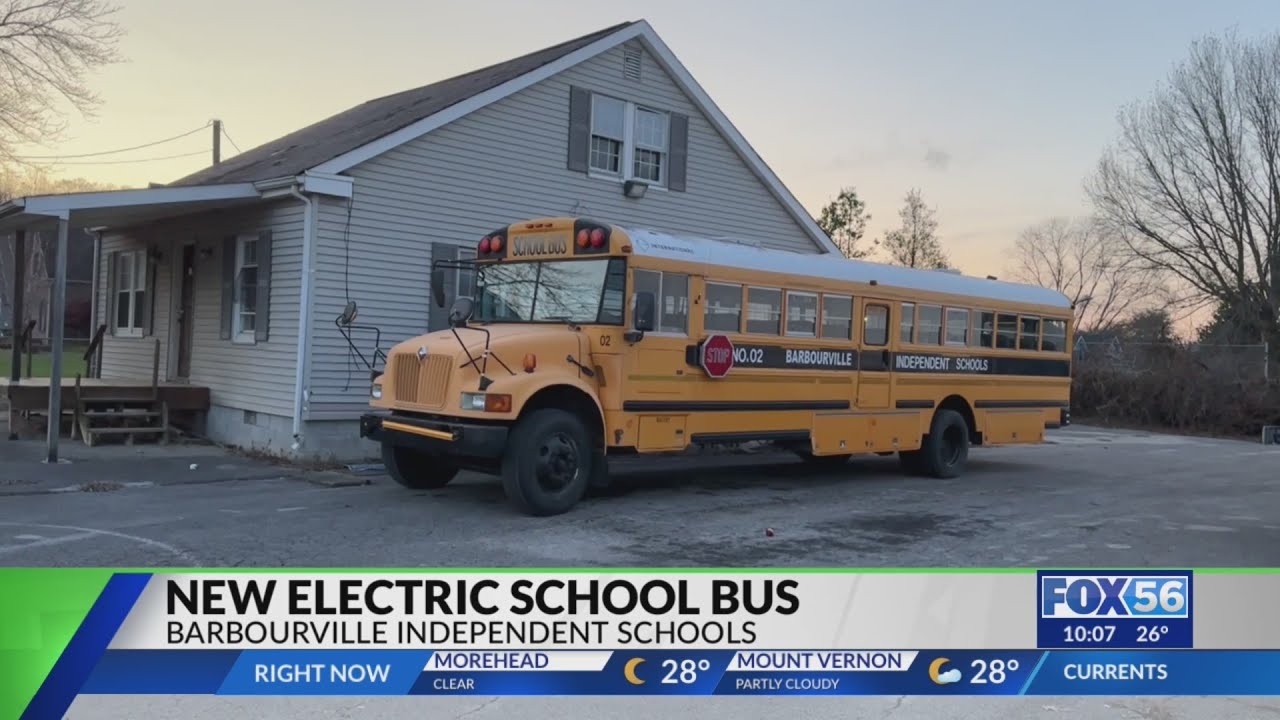 Electric School Bus coming to Barbourville Independent Schools YouTube
