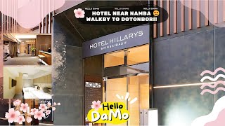 HILLARYS SHINSAIBASHI HOTEL OSAKA. Recommended Hotel in Osaka Near Namba & Dotonbori😍