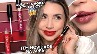 TESTANDO OS NOVOS BATONS POWER STAY DA AVON