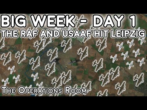 The REAL Masters of the Air - Big Week, Day 1 - The USAAF and RAF Hit Leipzig - Animated