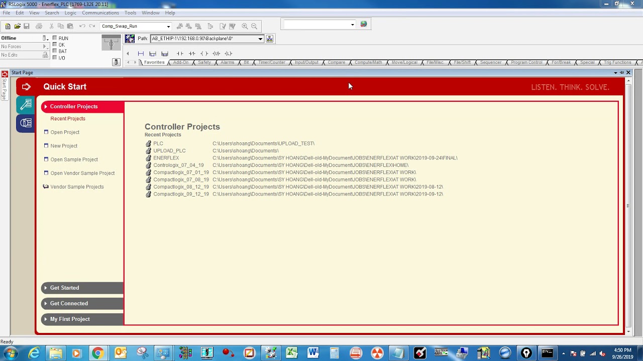 How to Upload/Copy the existing program from PLC to Computer - Rslogix ...