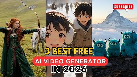 3 Best Free AI Video Generators in 2026 - Create Video 100% FREE & UNLIMITED Video