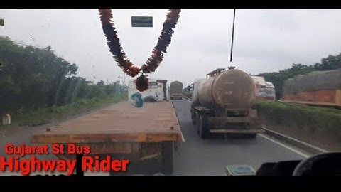 Superb Bus Driving By Gsrtc Driver|Overtaking|Skill Drive|HighWay Bus Drive Video