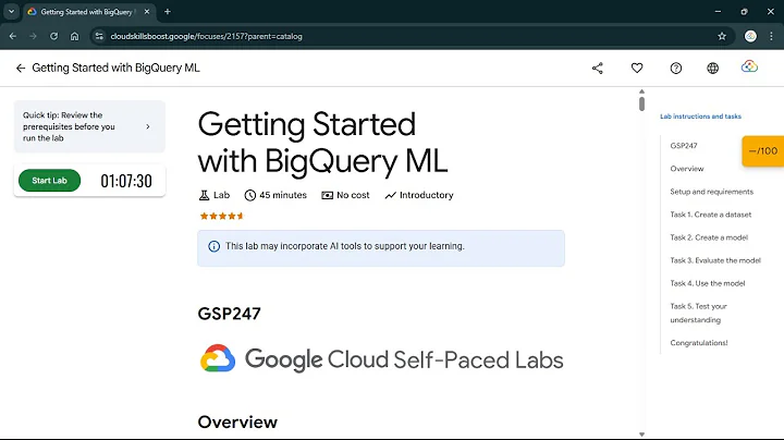 Getting Started with BigQuery ML | #qwiklabs | #GSP247 | #CLI