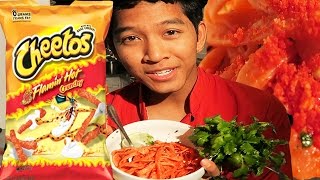 PASTA MADE FROM HOT CHEETOS !!!!!!!