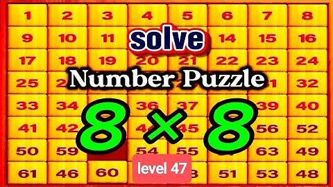8x8 number puzzle is a fun experience for the mind, try it if you like difficult puzzles.