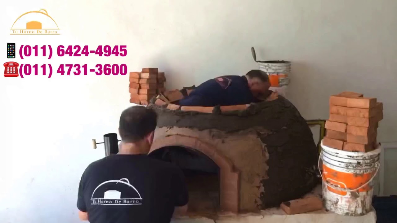 CONSTRUCCION DE HORNOS DE BARRO FAMILIARES Y GASTRONÓMICOS- WOOD FIRED OVEN  BUILD - YouTube