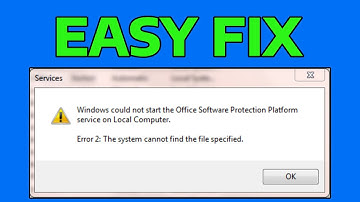 How To Fix 1920 (Office 2010) Service Office Software Protection Platform OSPPSVC Failed To Start