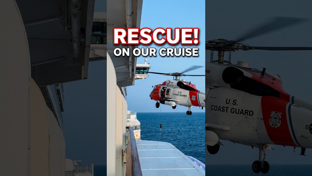 Coast Guard Emergency Rescue During Our Cruise 🚁