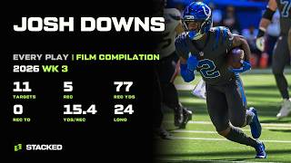 Josh Downs: Every Touch of 2026 Week 3 | Full Film Compilation