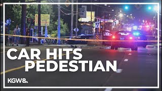 Pedestrian critically hurt in SE Portland crash