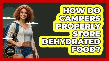 How Do Campers Properly Store Dehydrated Food? - Exploring Campgrounds