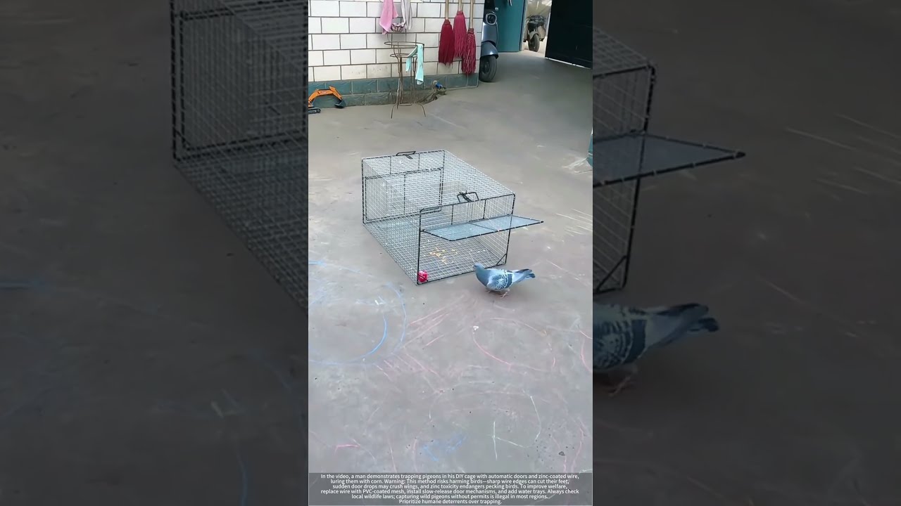 DIY Pigeon Trap Risks Zinc Cages Humane Fixes