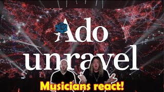 Musicians react to hearing Ado for the very first time! LIVE映像】unravel 日本武道館 2023.8.30【Ado】