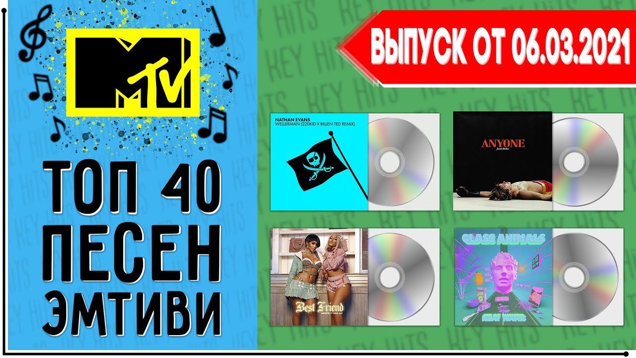 Песни 40 видео. 10 Топ песен MTV. Хиты МТВ 2021 рэп.