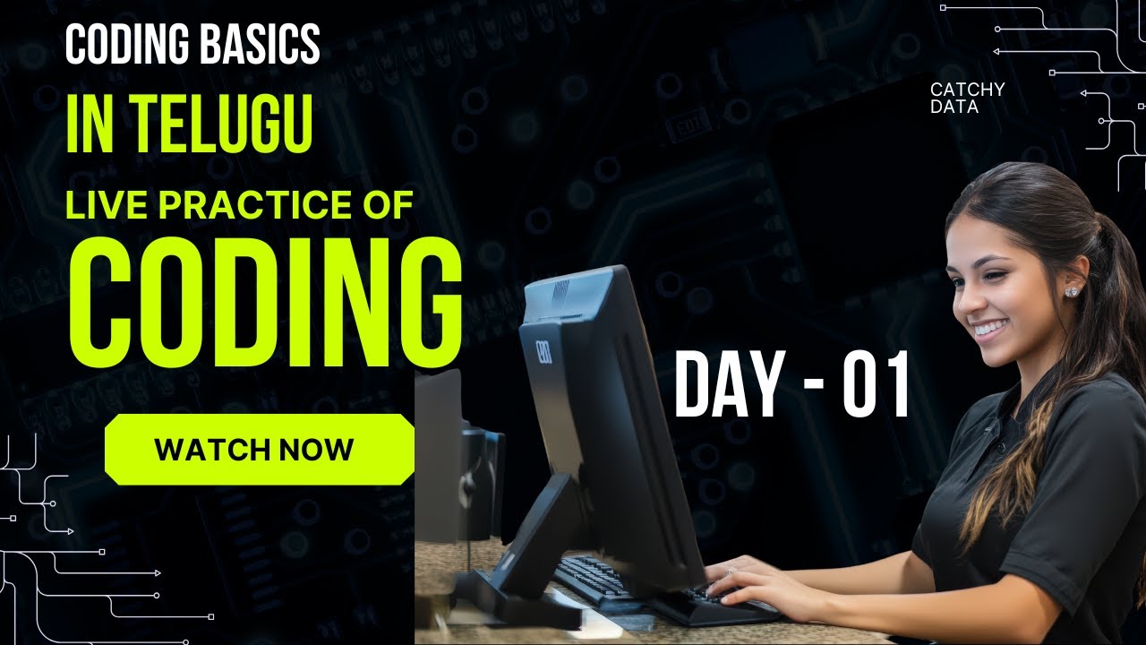 #Live Coding with Python | Day 01 | Python Basics in Telugu - YouTube