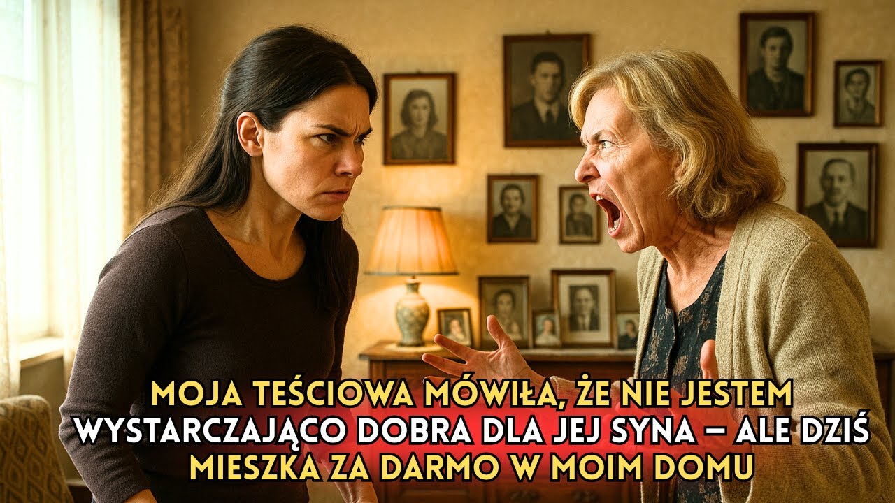 Moja teściowa mówiła, że nie jestem wystarczająco dobra dla syna — ale dziś mieszka za darmo u mnie
