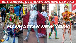 LIVE New York: 10th Annual NYC Body Painting Day • Parade  2023 Andy Golub