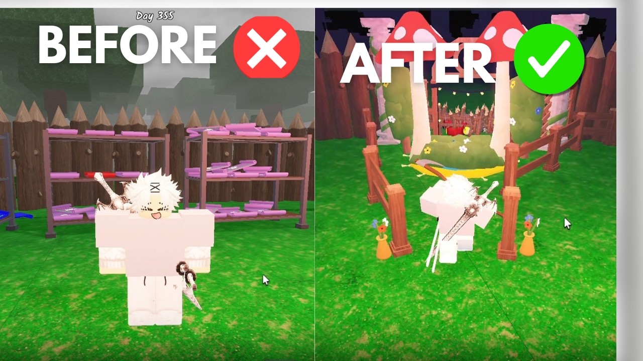 ❌Before VS ✅After building a beatiful base!