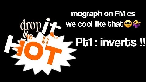 Mograph on Funimate: inverts