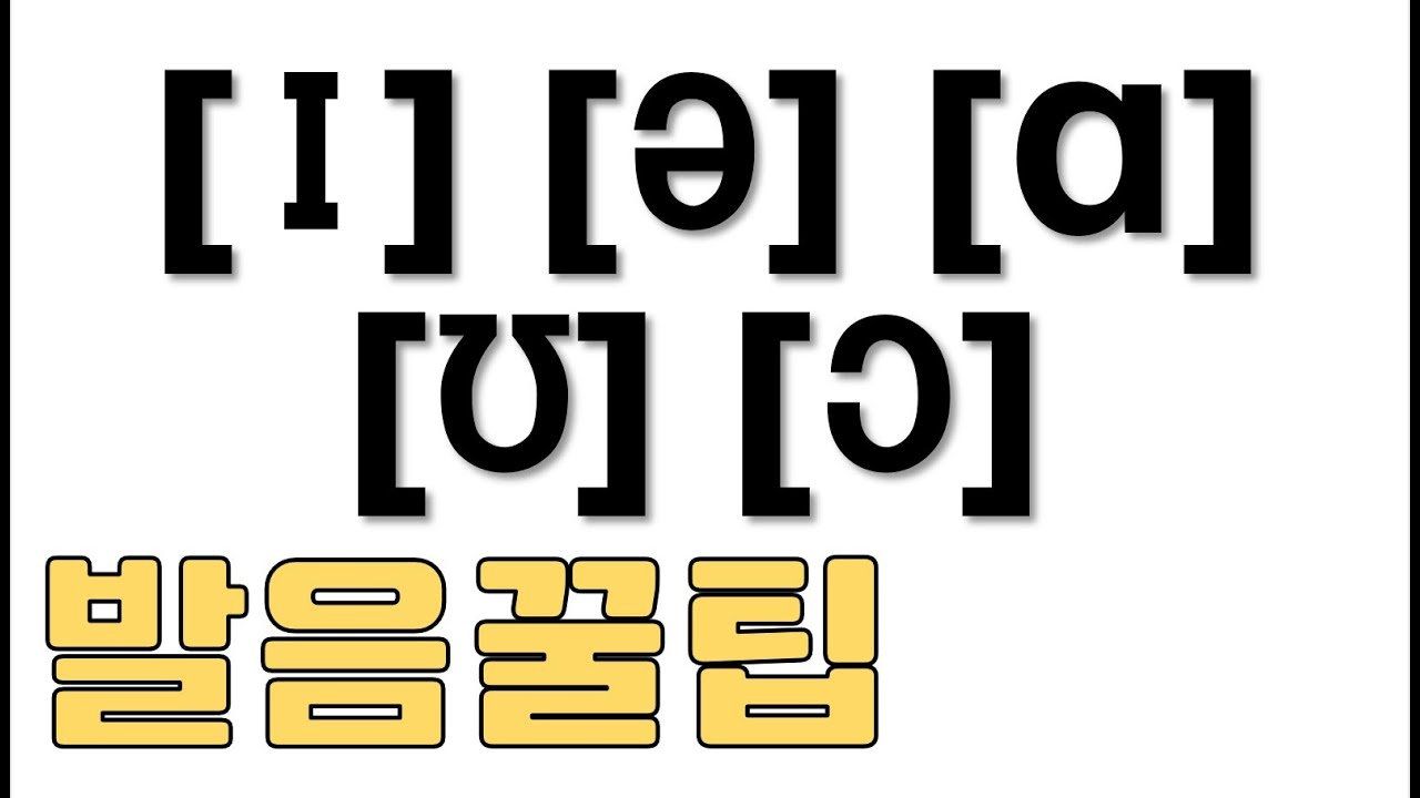[발음기호 5] 헷갈리는 모음 영어발음기호/ 확실한 발음방법