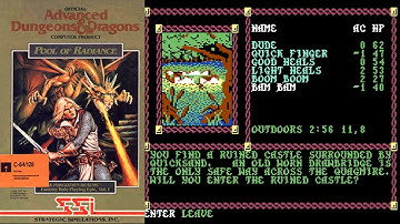 AD&D Pool of Radiance on the C64.   My journal through the game including the final boss and ending