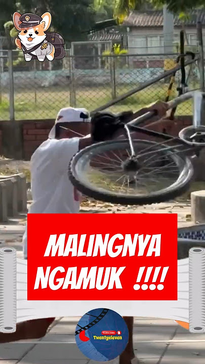 Maling Sepeda Terkecoh Lem! Tangan Gak Bisa Lepas!