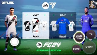 FIFA 14 MOD FC 24 ANDROID OFFLINE WITH UPDATE NEW TRANSFER, FACES, KITS 2023/24 and HD GRAPHICS