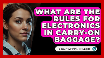 What Are The Rules For Electronics In Carry-on Baggage? - SecurityFirstCorp.com
