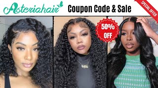 👉Asteria Hair Coupon Code & Black Friday Sale:💸Up to 50% Discount on Human Hair Wigs,💥Hair Weave🔥 screenshot 2