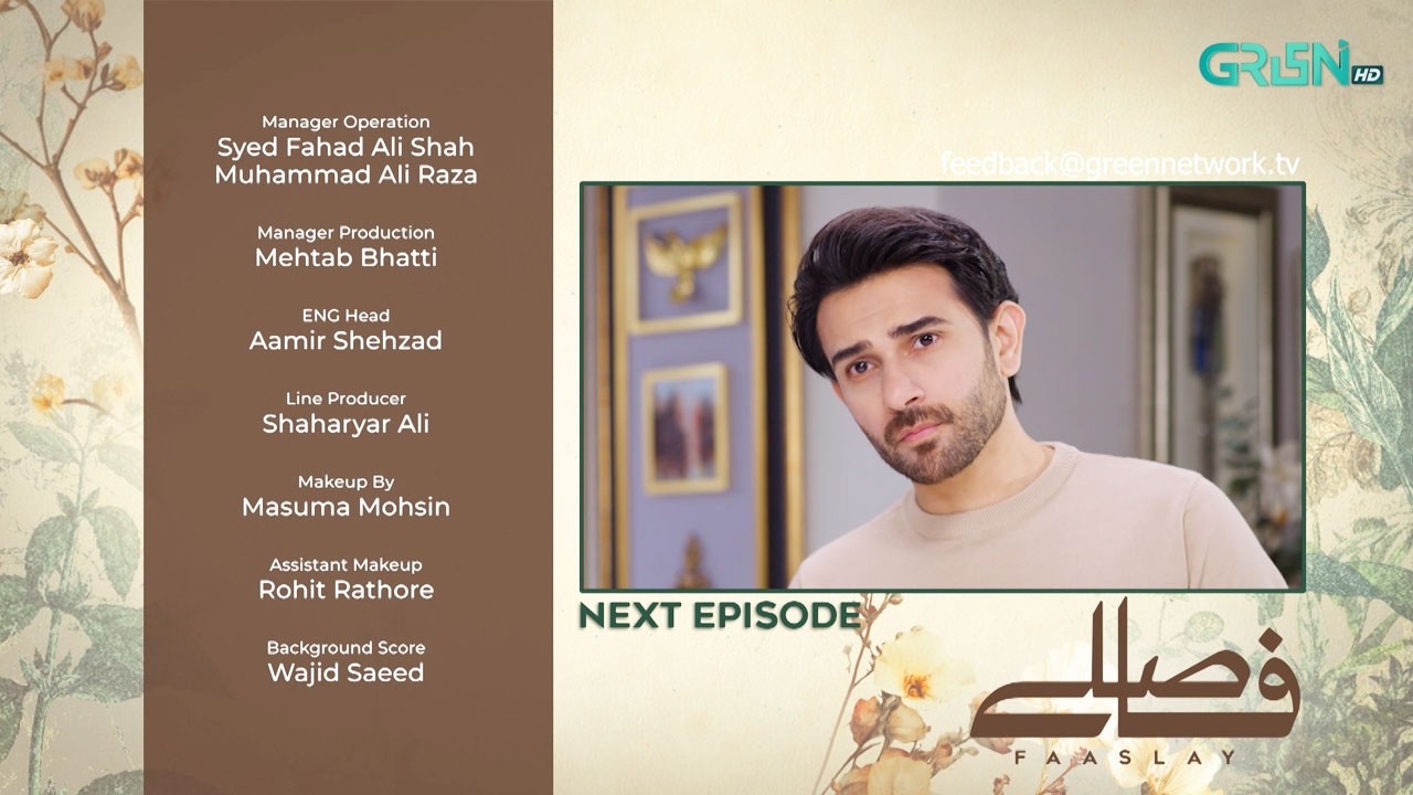 Faaslay Episode 40 ( Teaser ) 1st March 2026 | Ali Ansari - Saboor Aly | Green TV Entertainment