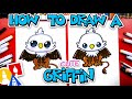 How To Draw A Cute Cartoon Griffin